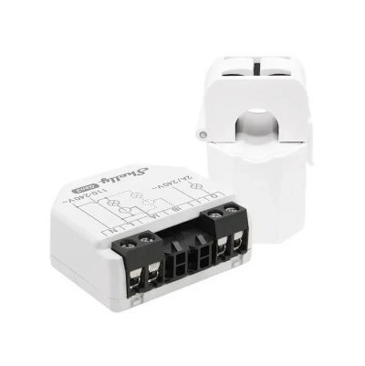 Shelly EM Gen3 + 1x 50A clamp - power consumption measurement with up to 2 clamps, output 1x2A